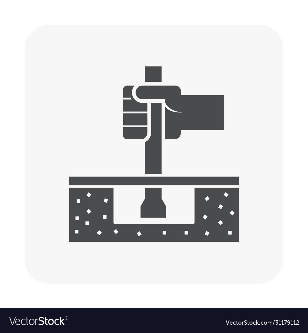 Soil testing icon vector image Soil testing icon