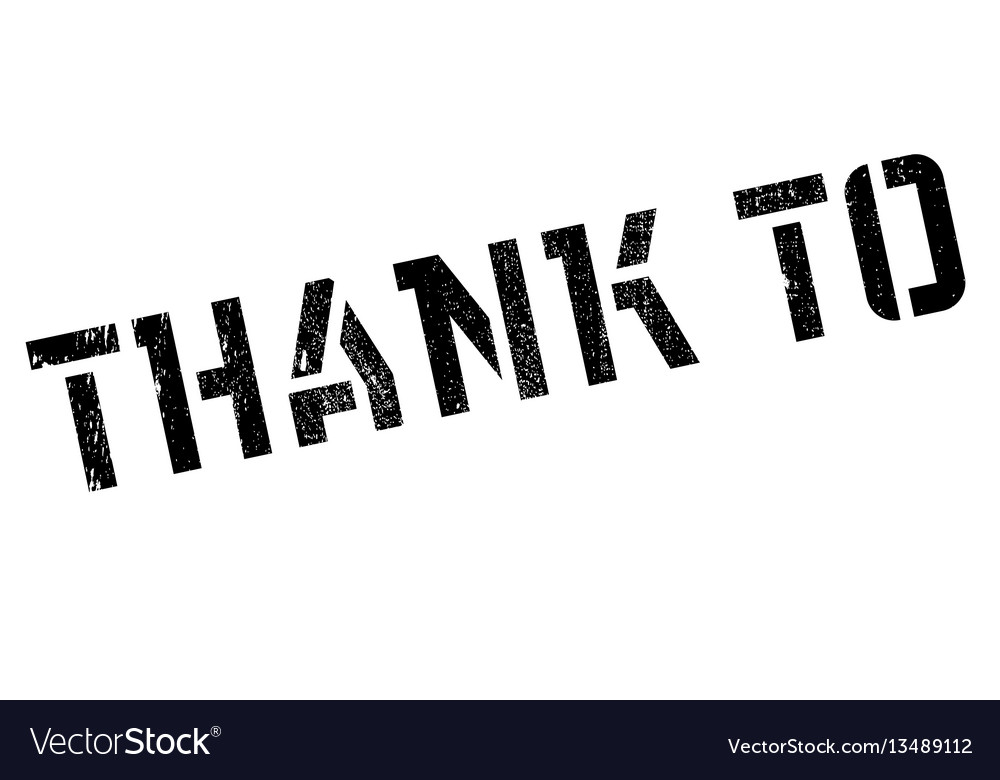 Thank to rubber stamp Royalty Free Vector Image