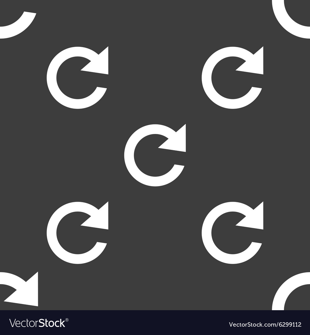 Update sign icon full rotation arrow symbol Vector Image