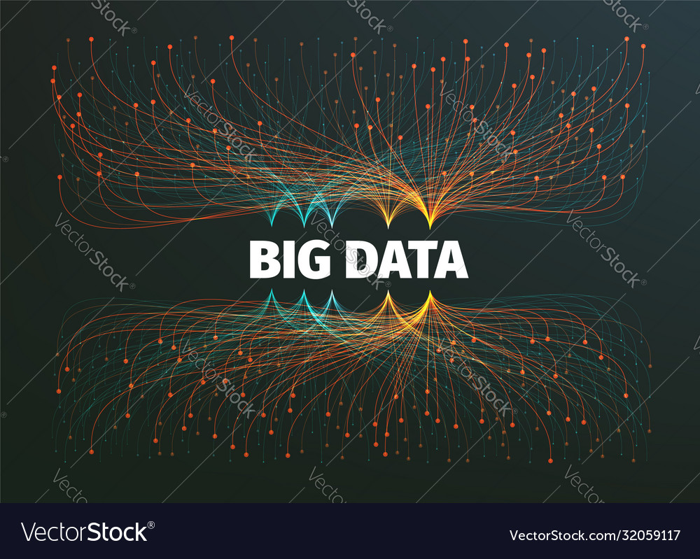 Big data background Royalty Free Vector Image - VectorStock