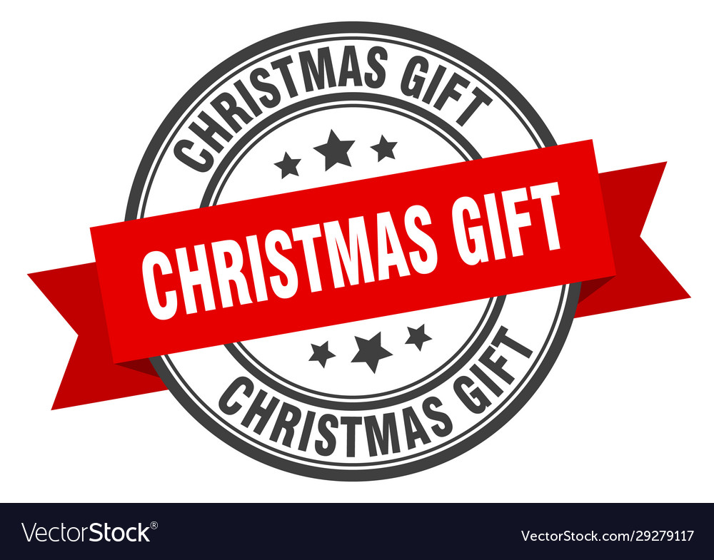 Christmas gift label giftround band