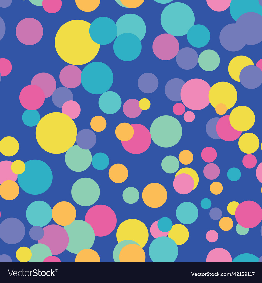 Circle pattern colorful scattered repeat abstract
