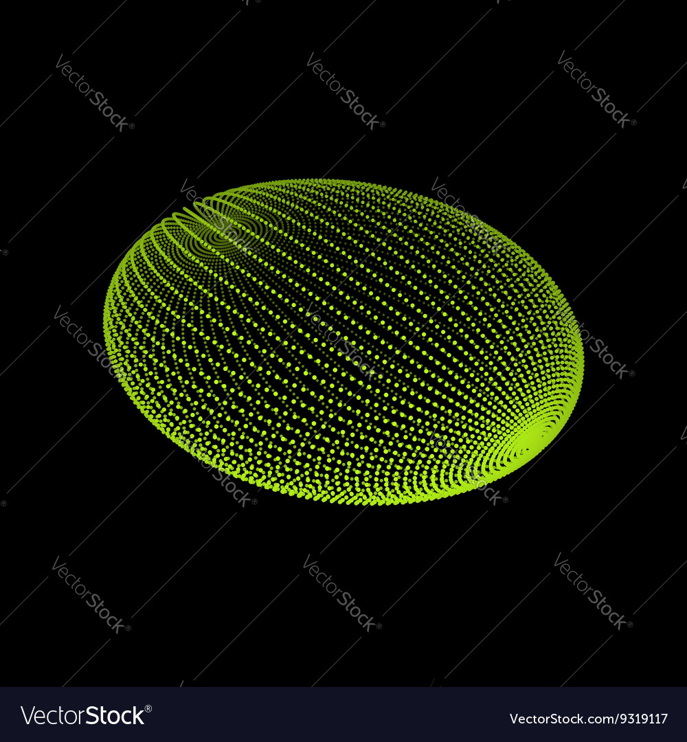 Ellipsoid consisting of points 3d grid design