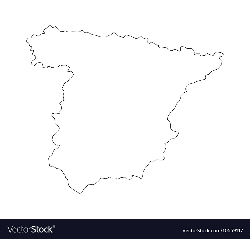 Map of spain Royalty Free Vector Image - VectorStock