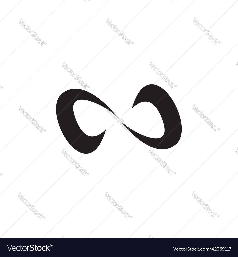 Simple infinity symbol design Royalty Free Vector Image