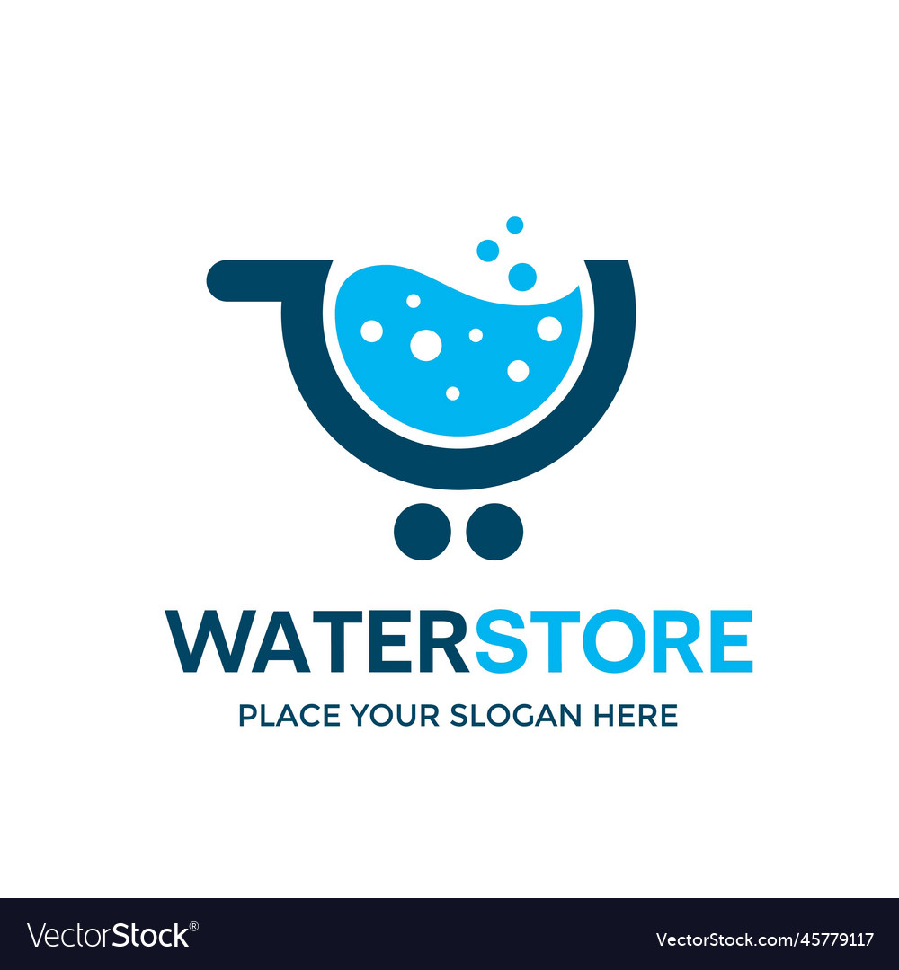 Wasserspeicher-Logo-Template dieses Design verwenden trolly