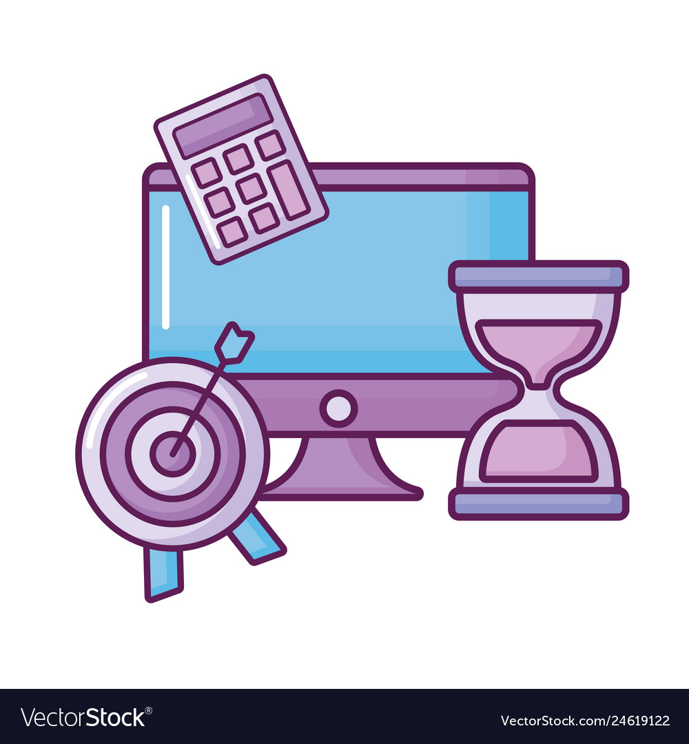 Computer with target and calculator