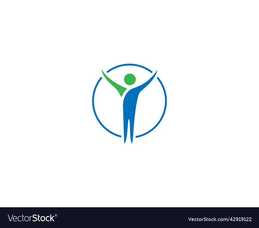 Creative people healthy life logo