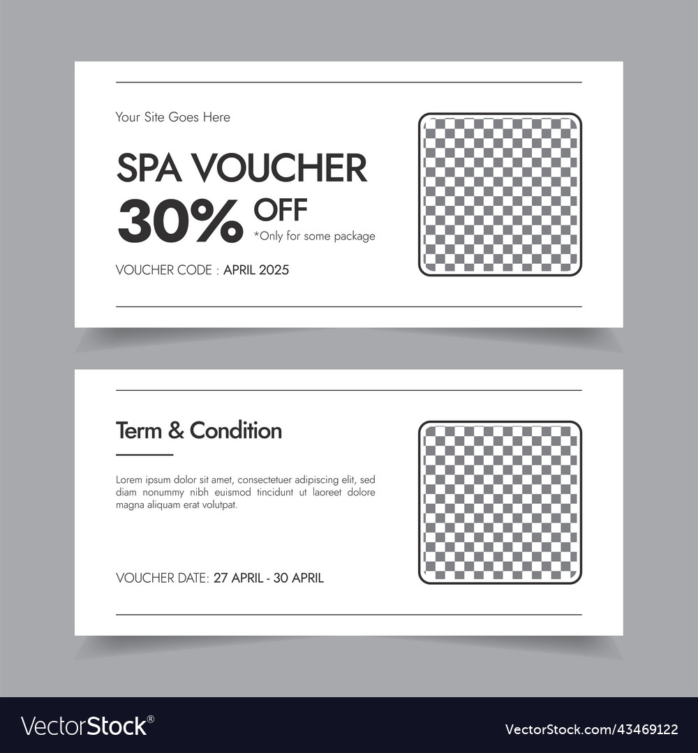 Geschenkgutschein Vorlage Werbeverkauf für Unternehmen vector image Geschenkgutschein Vorlage Werbeverkauf für Unternehmen