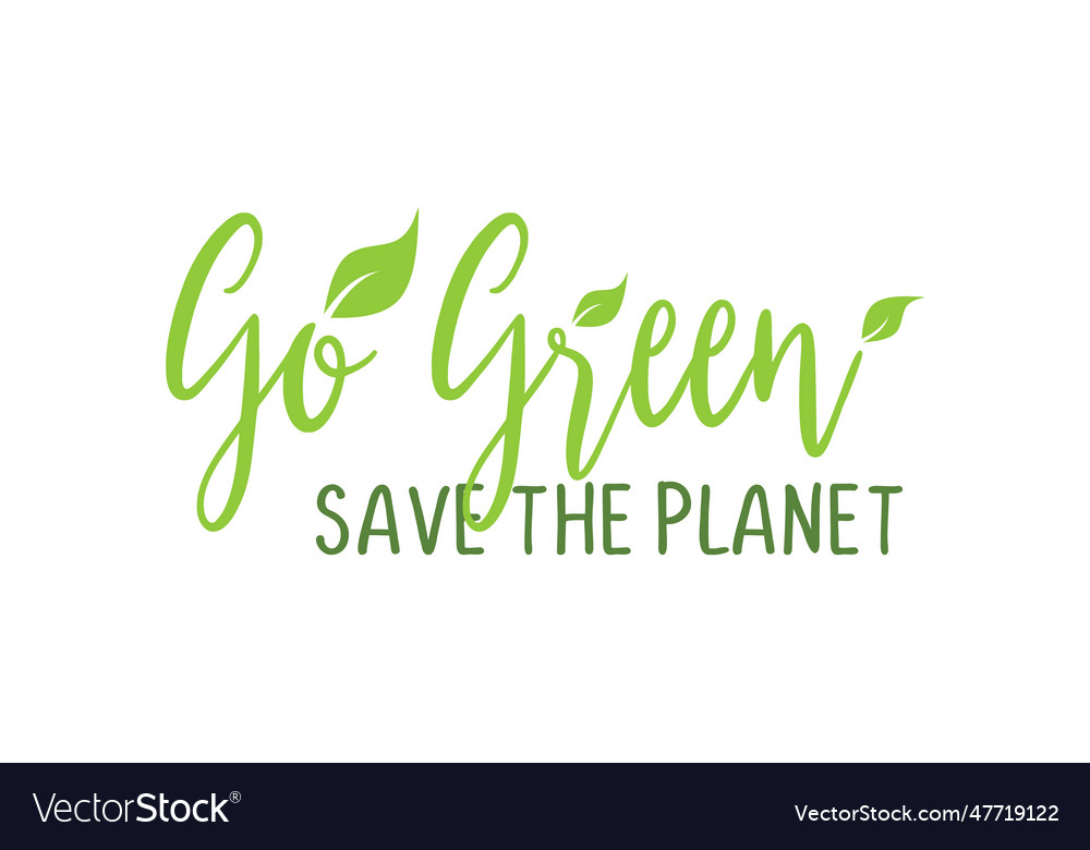 Go green environmental awareness banner poster