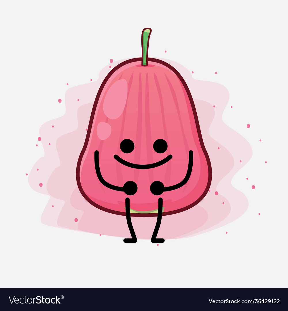 Java apple fruit cute character with simple face