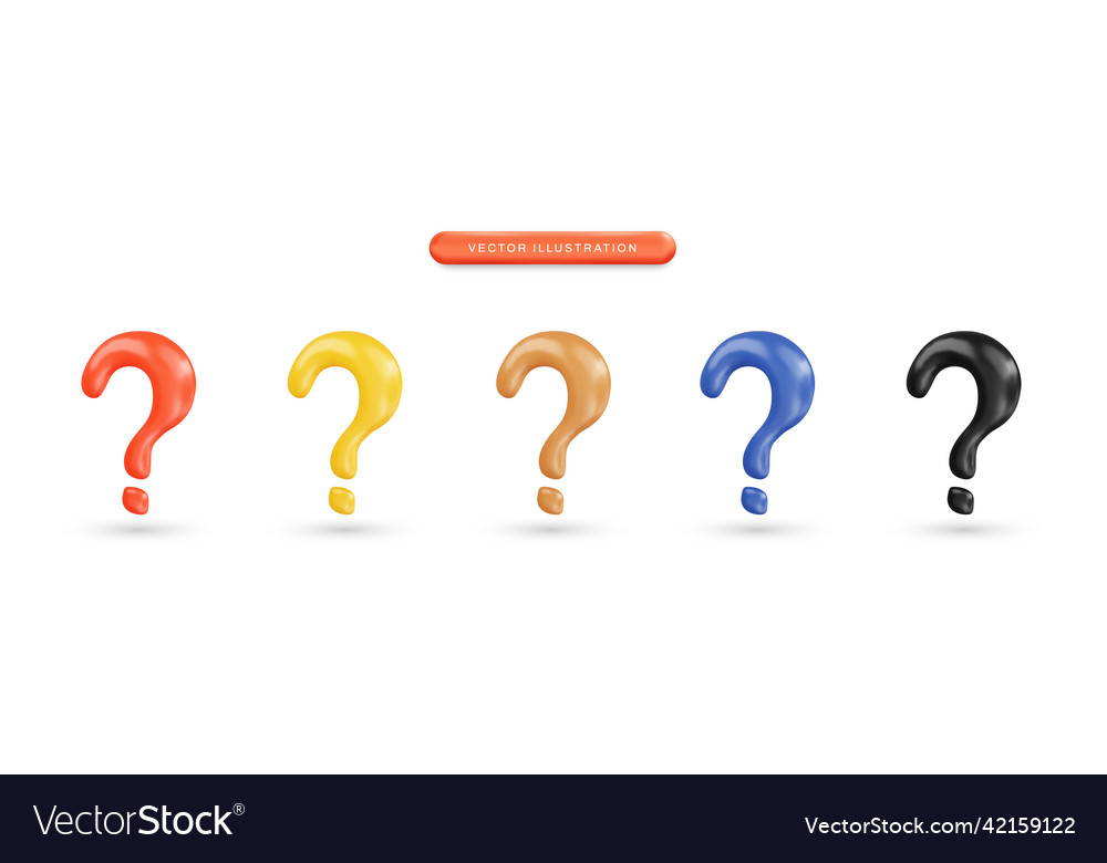 Realistic 3D Question Mark