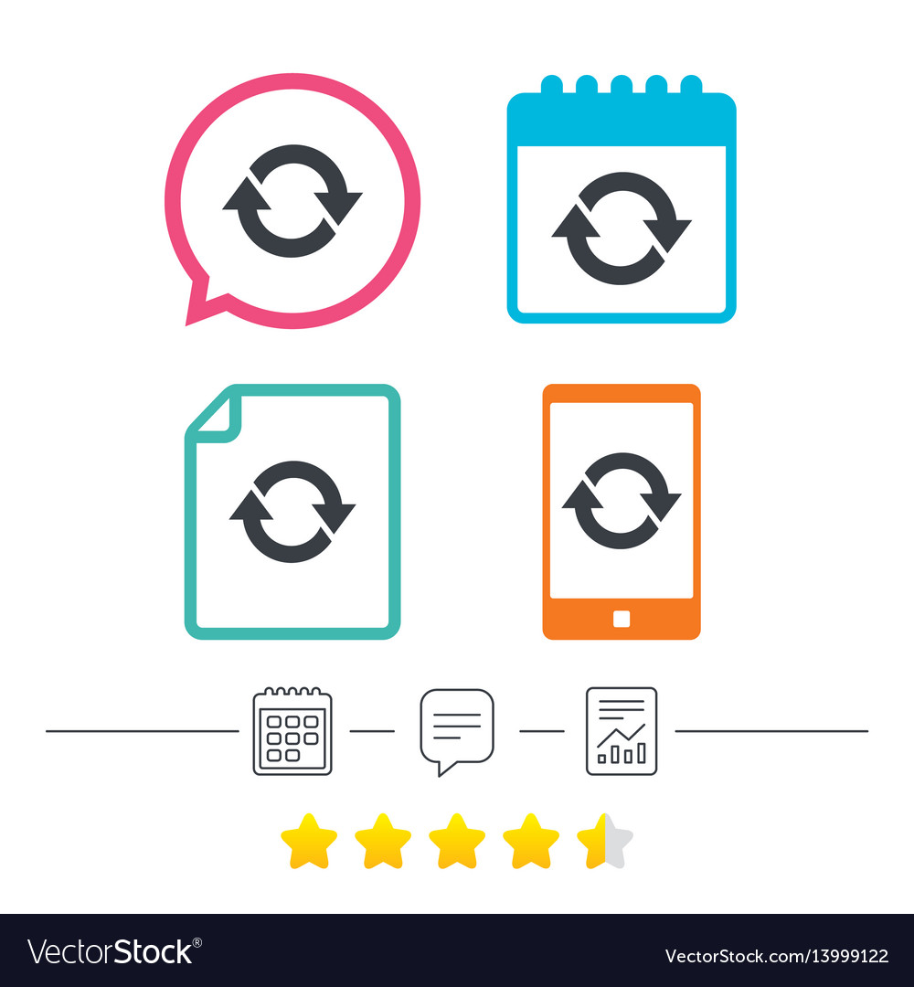 Rotation icon repeat symbol refresh sign