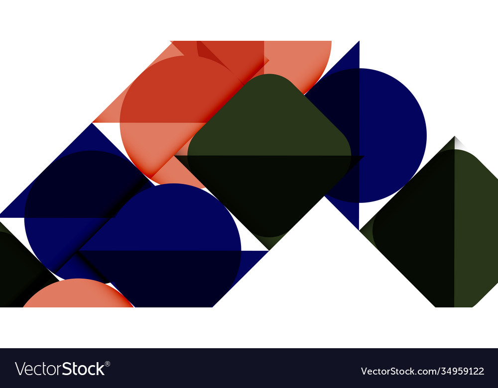 Simple circles and triangles abstract background Vector Image Simple circles and triangles abstract background