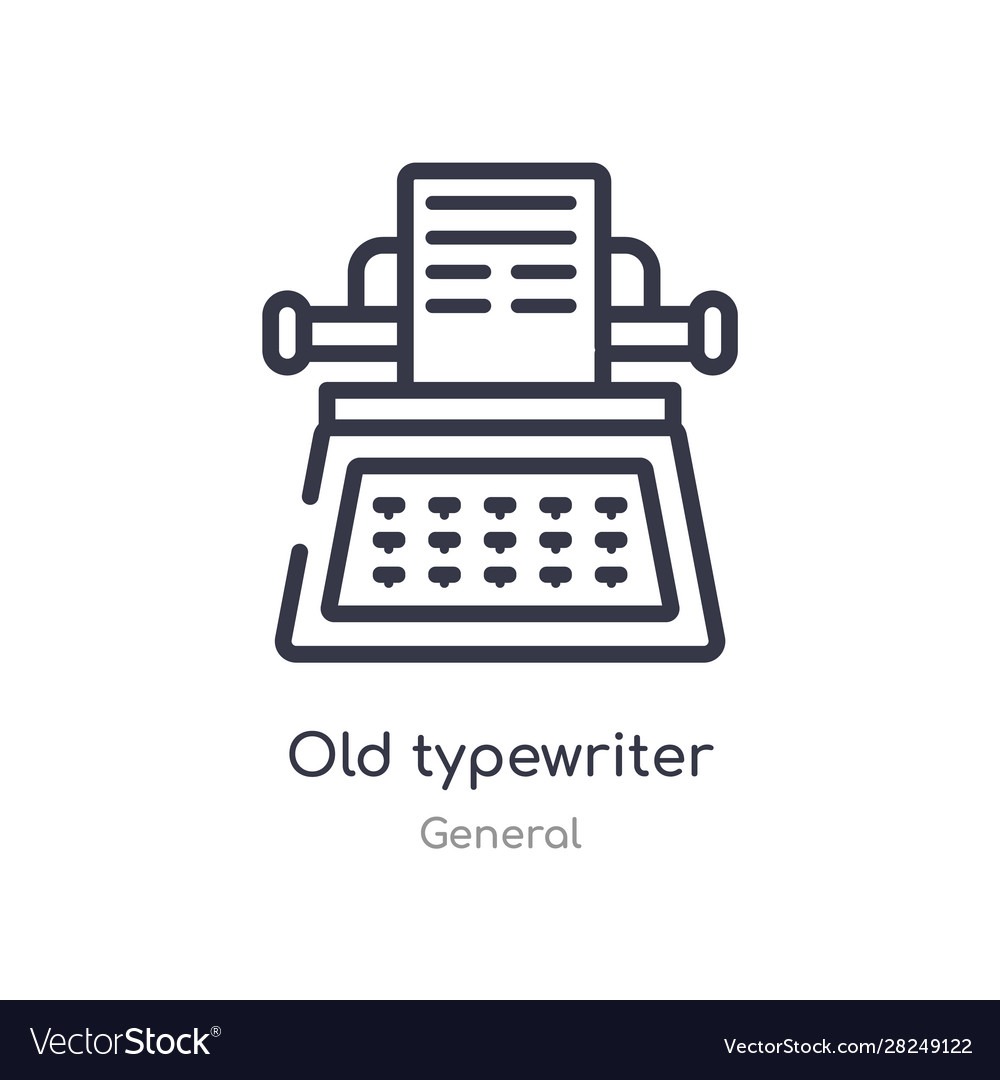 Vintage Typewriter Icon
