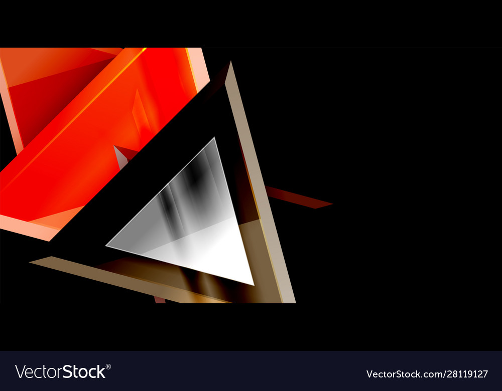 Dynamic triangle composition abstract background