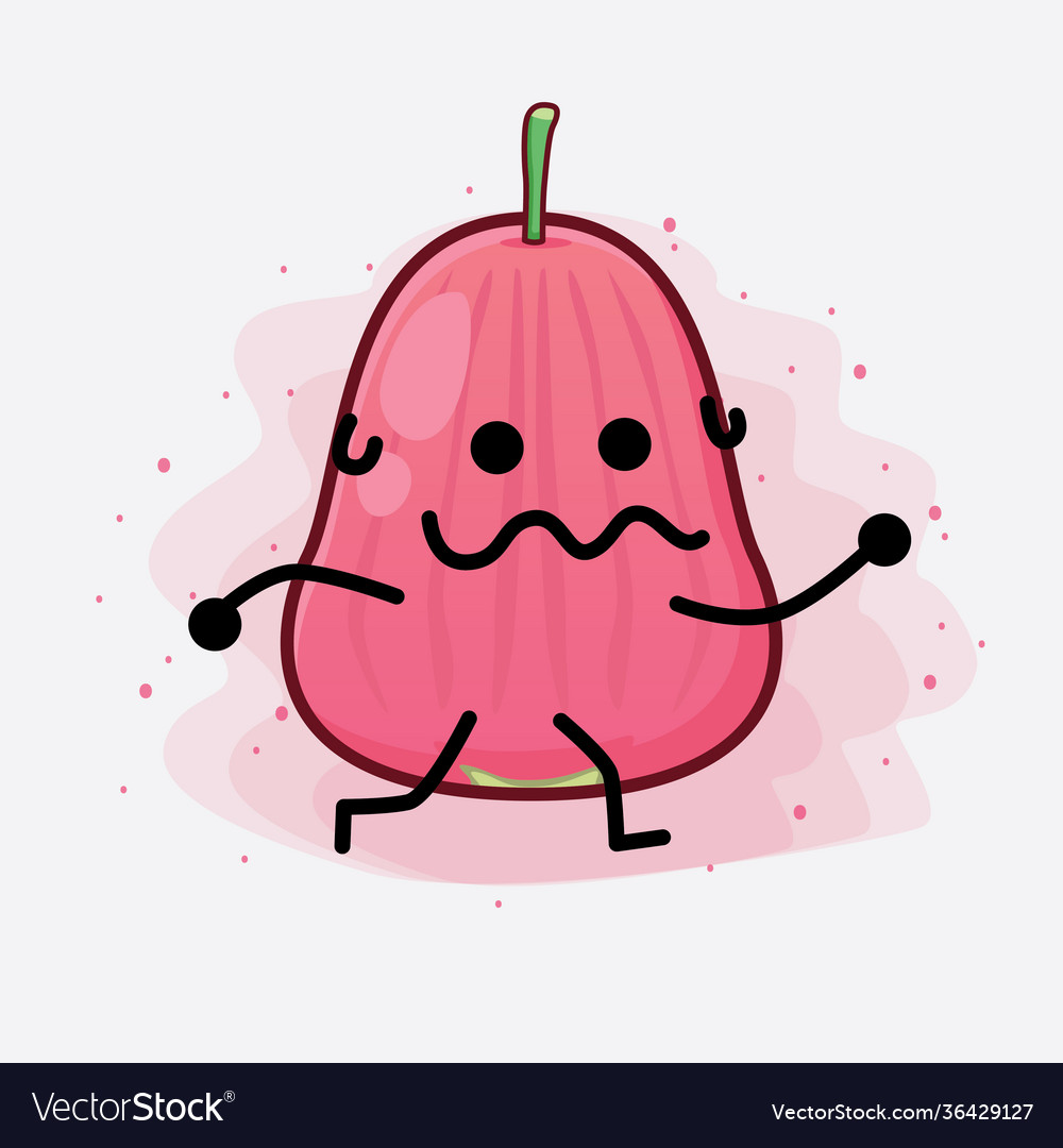 Java apple fruit cute character with simple face