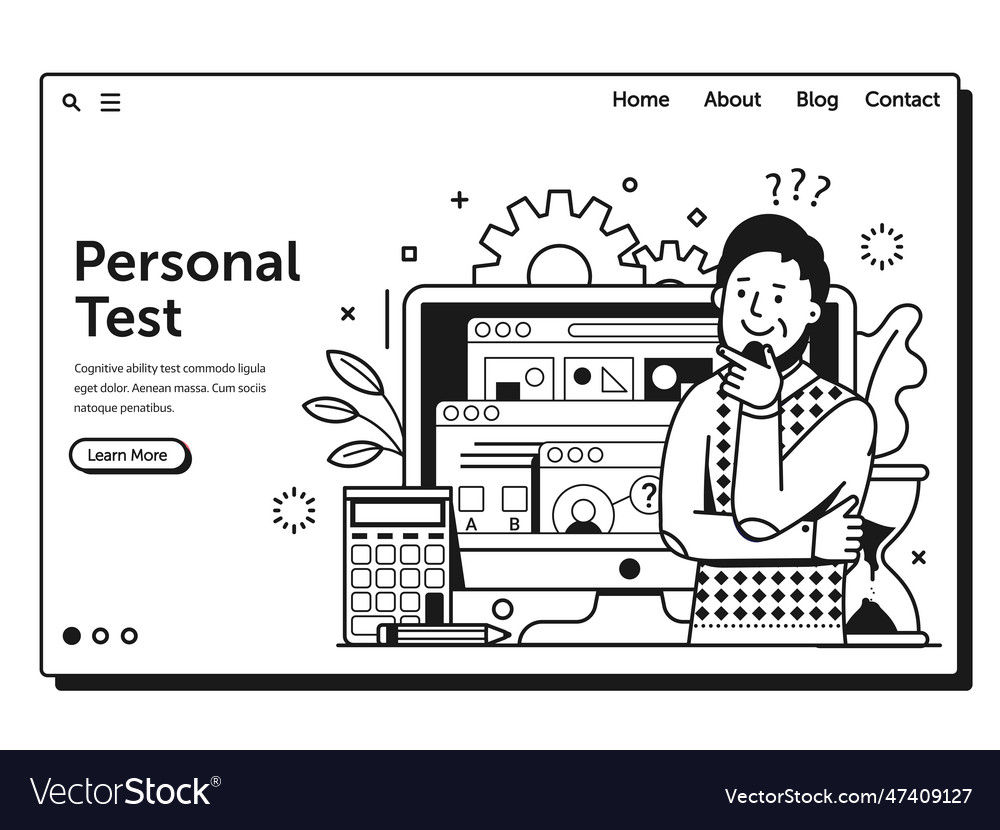 Job application form web page landing template