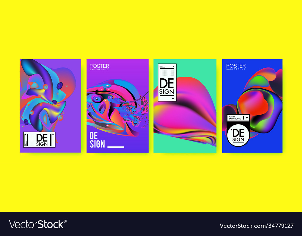 Landing page background template with colorful