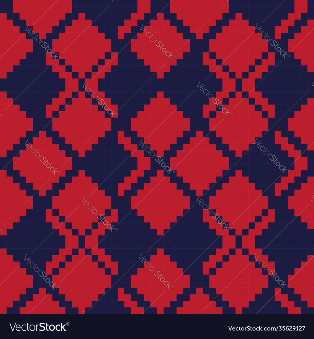 Red argyle seamless pattern background