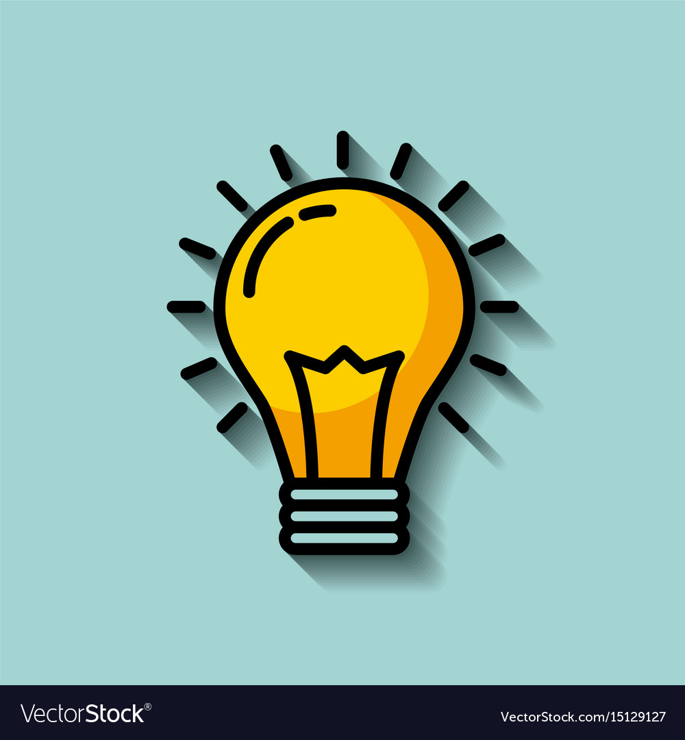 Regular lightbulb Idee Konzept Bild