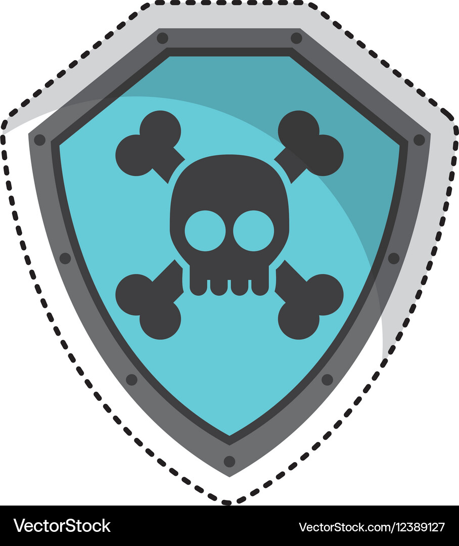 Shield security isolated icon Royalty Free Vector Image