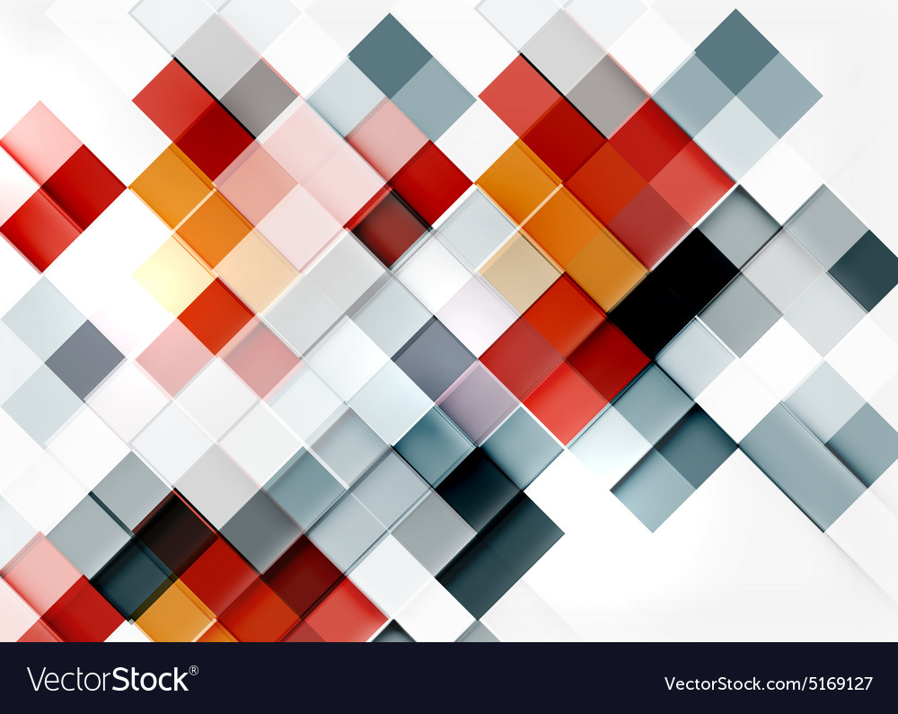 Square shape mosaic pattern design universal