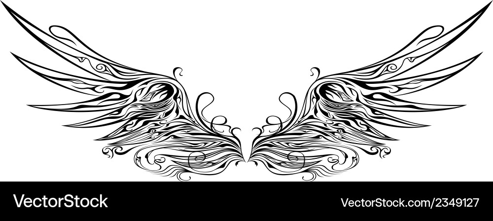 Wing 1 Royalty Free Vector Image - VectorStock