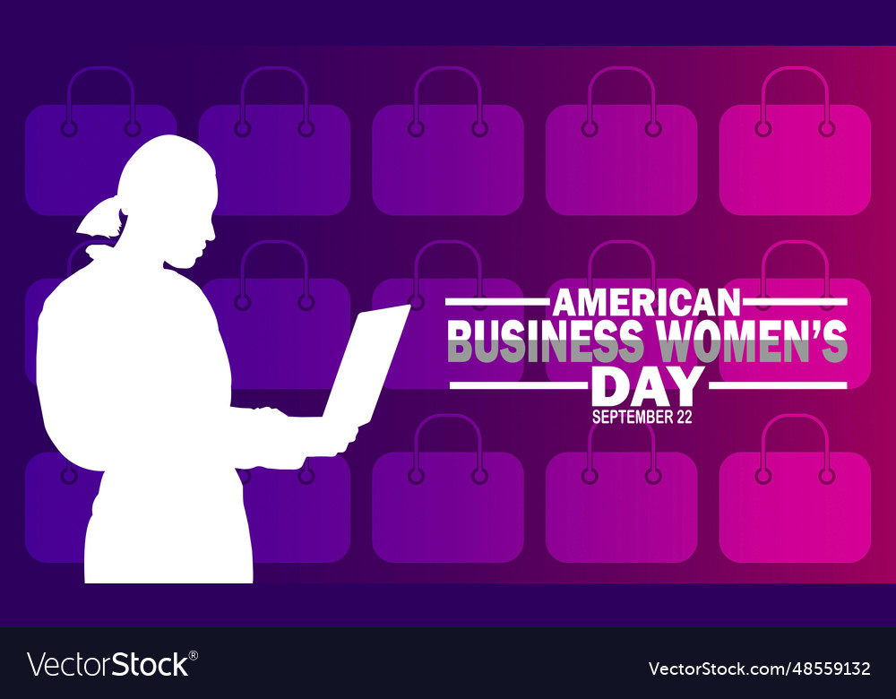 American business womens day Royalty Free Vector Image