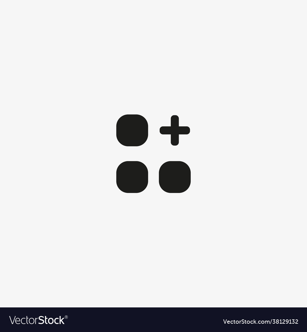 App Install Button Grid Icon