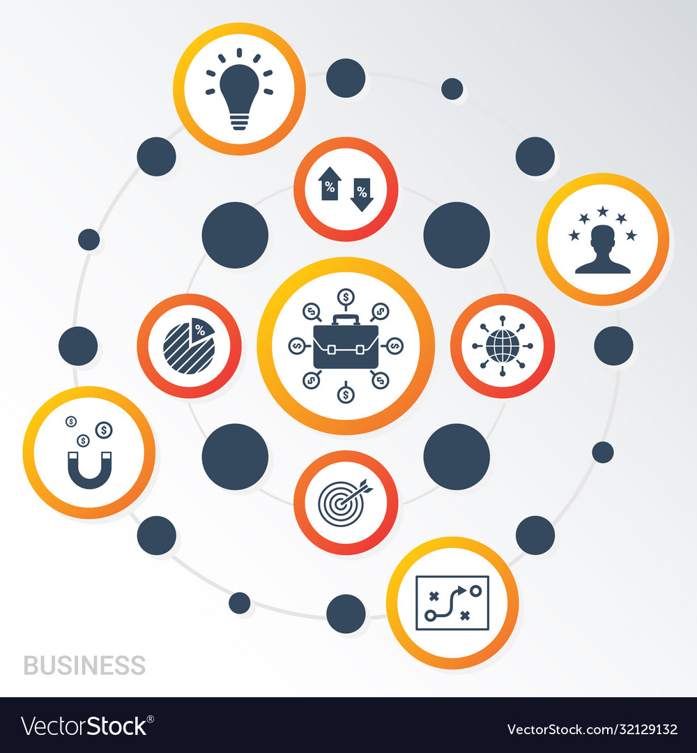 Infographic template business data visualization