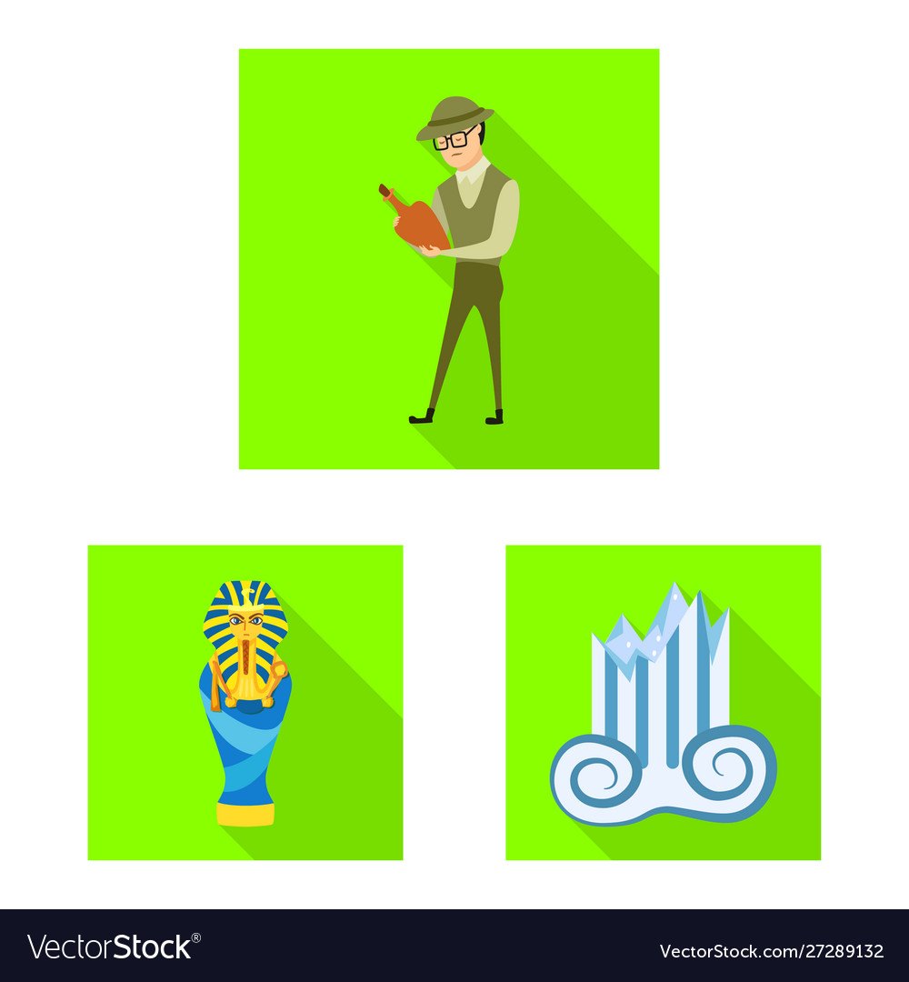 Isolated object story and items sign set vector image Isolated object story and items sign set
