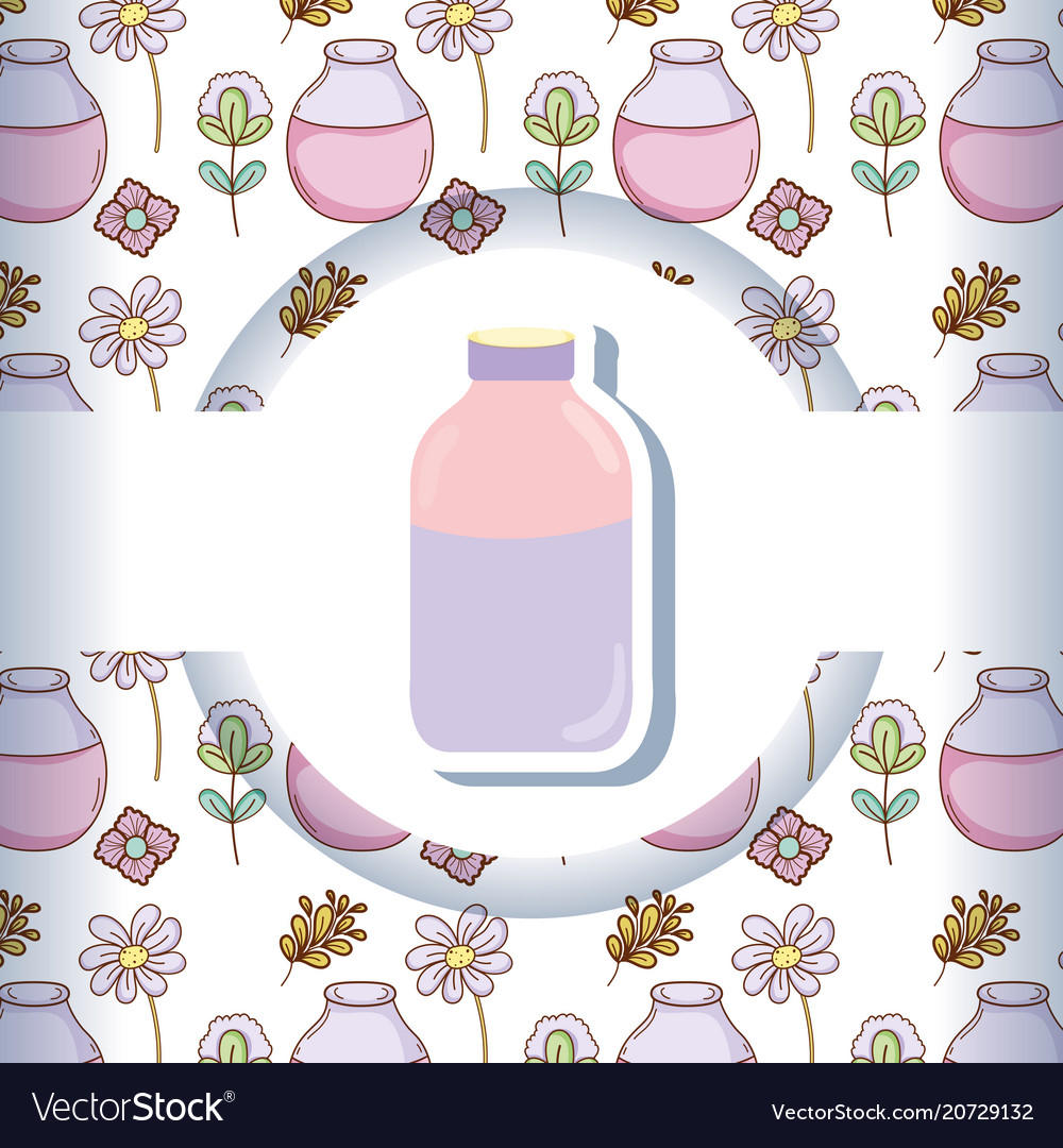 Mason jar with pattern background