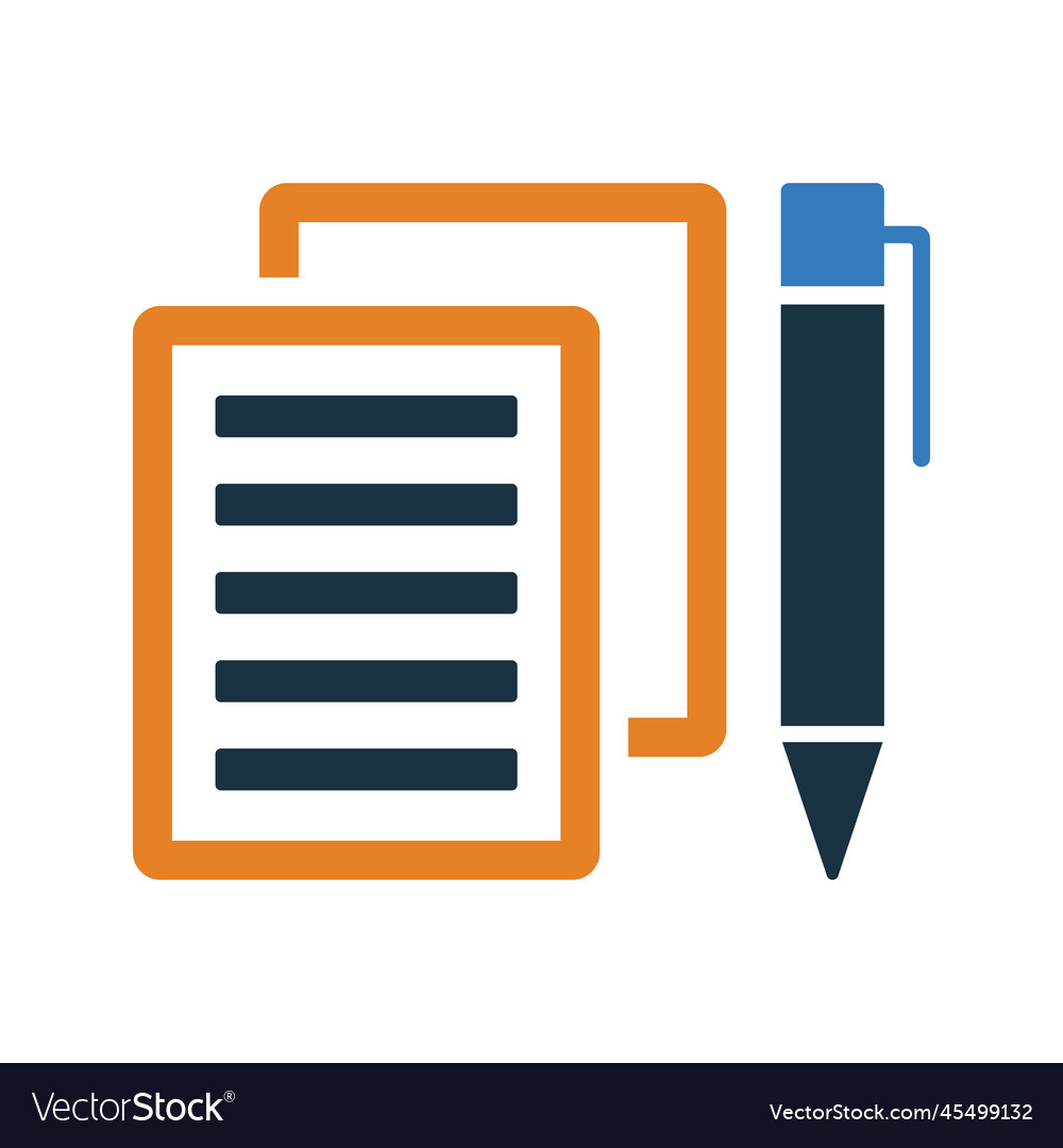 Notes writing document icon