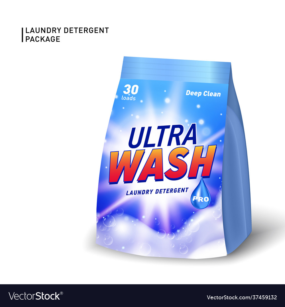 Realistic soft container for detergent