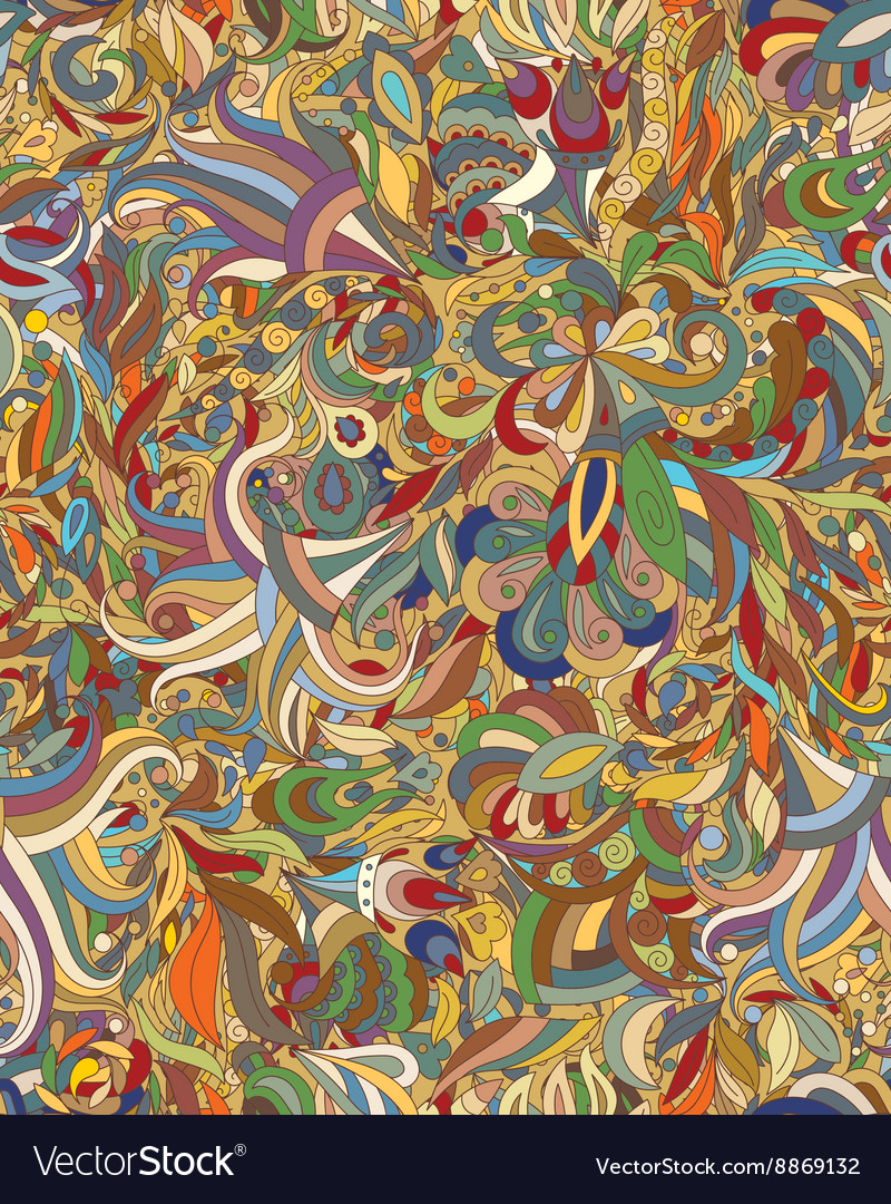 Nahtlose abstrakte handgezeichnete Wellen Muster doodle