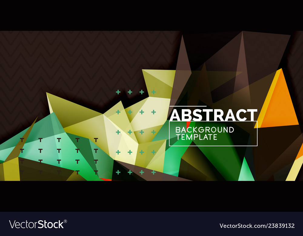Triangular 3d geometric shapes background