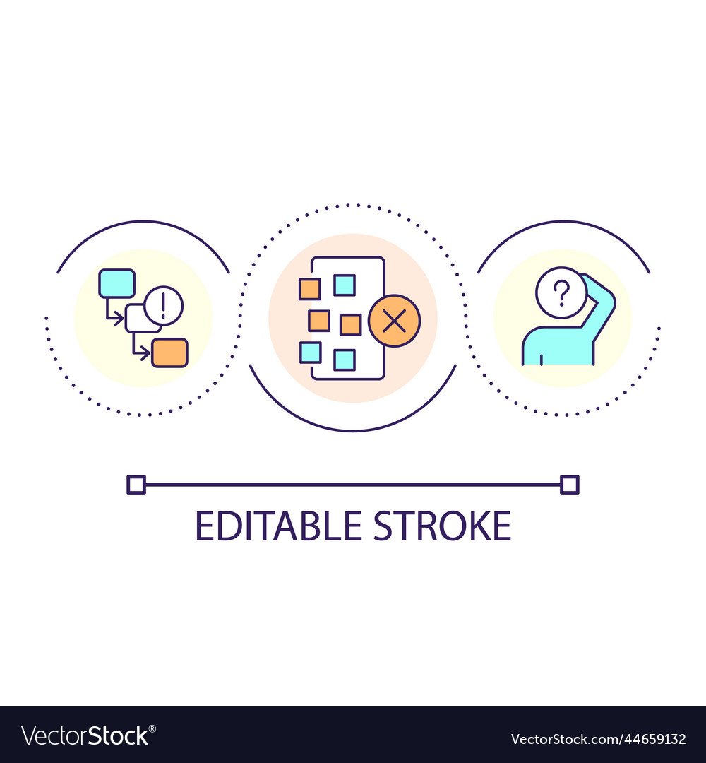 Ux consistency importance loop concept icon