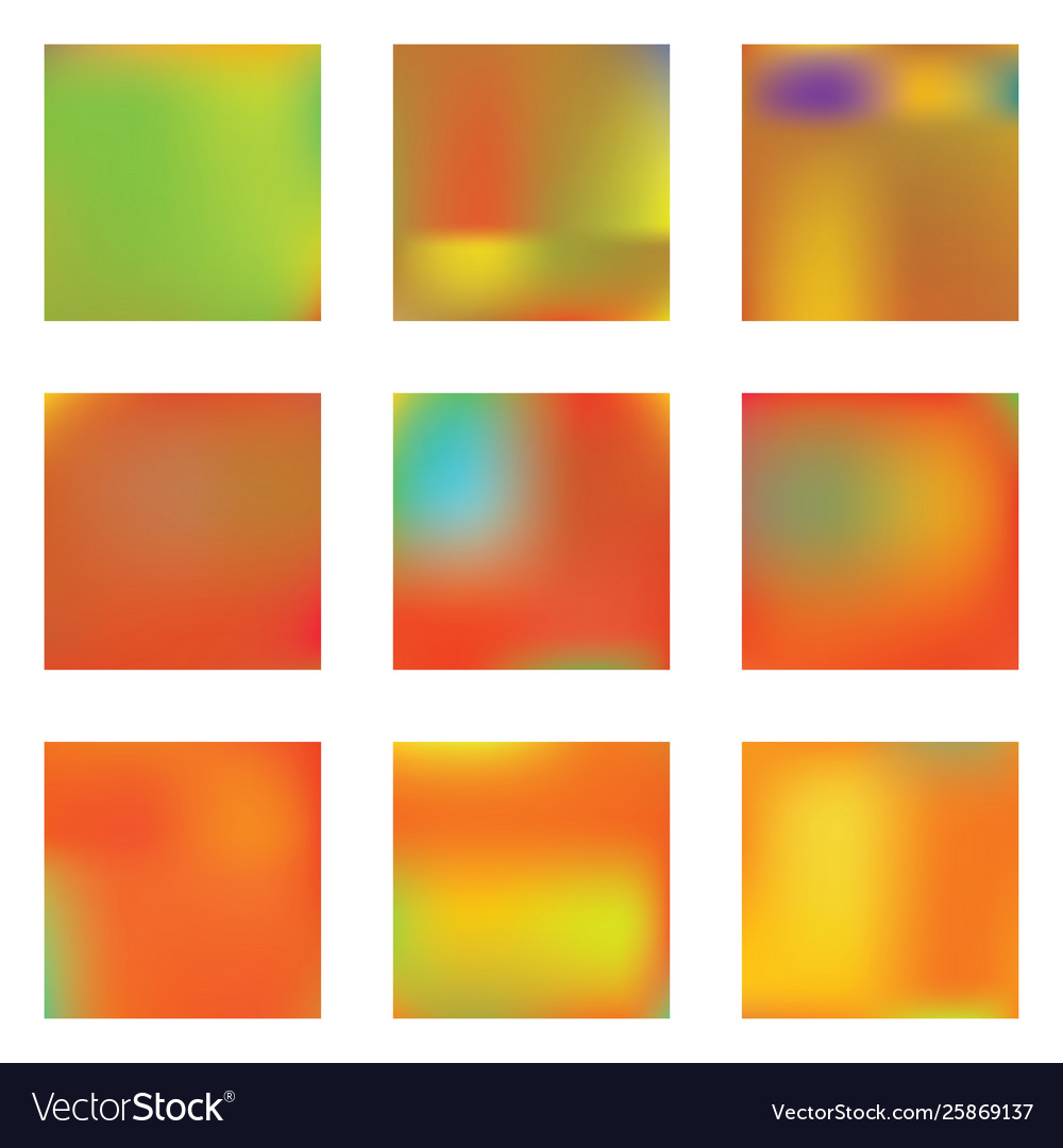 Bright blurred graphics from various combinations
