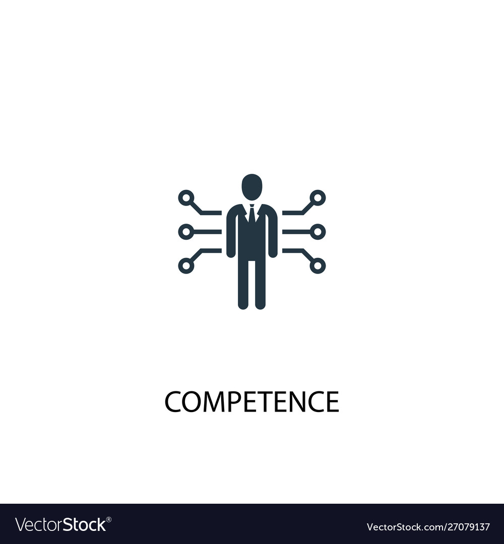 Competence Icon Simple Element Royalty Free Vector Image