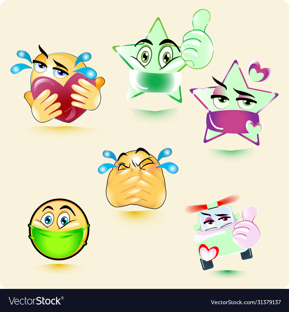 Emoji Set Royalty Free Vector Image Vectorstock Emoji Set Royalty Free Vector Image Vectorstock