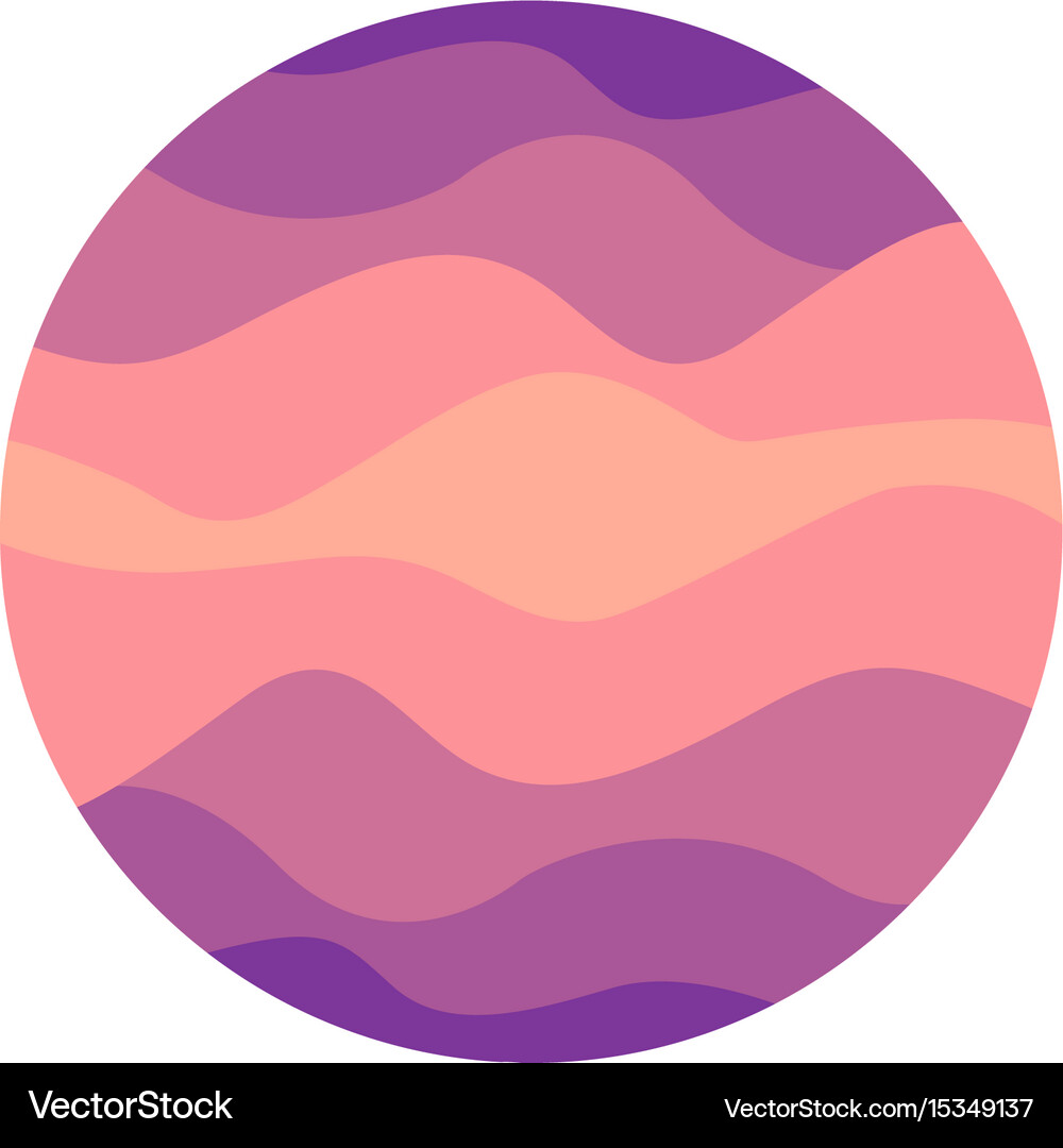 Isolated abstract pink color round shape logo Vector Image
