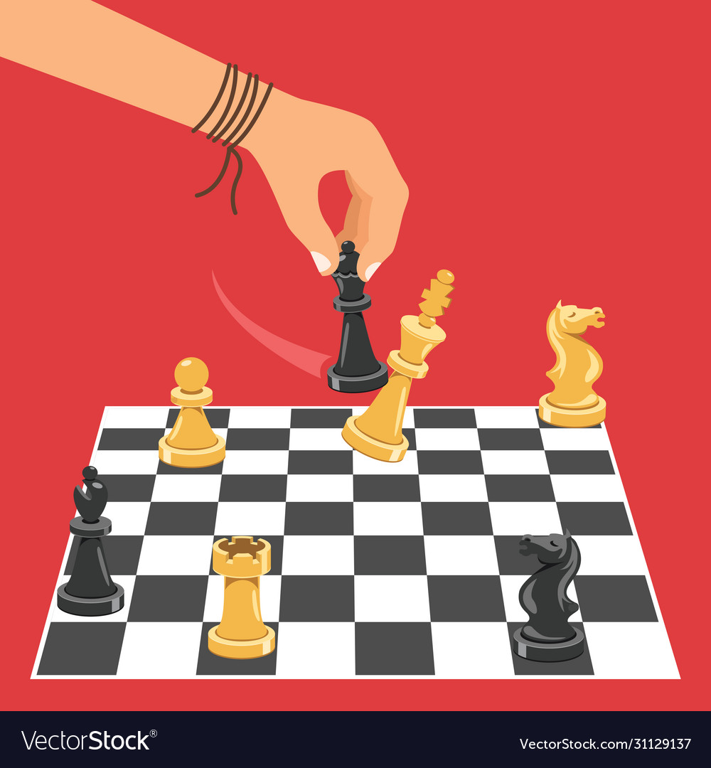 Children play chess Royalty Free Vector Image - VectorStock