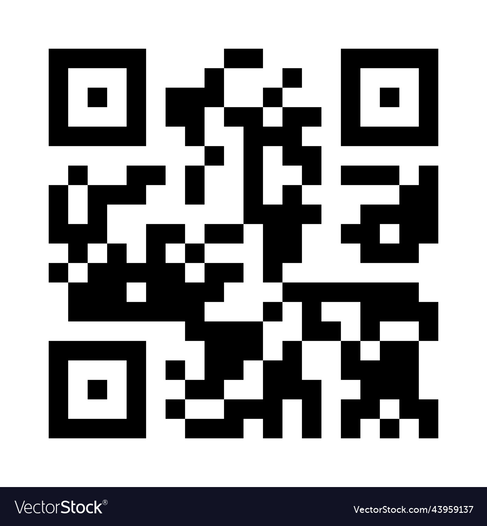 Qr code vector image Qr code