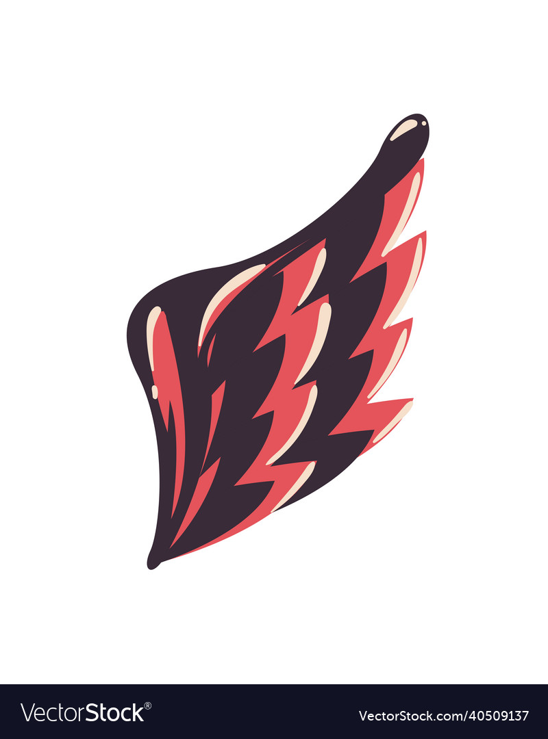 Red wing design Royalty Free Vector Image - VectorStock