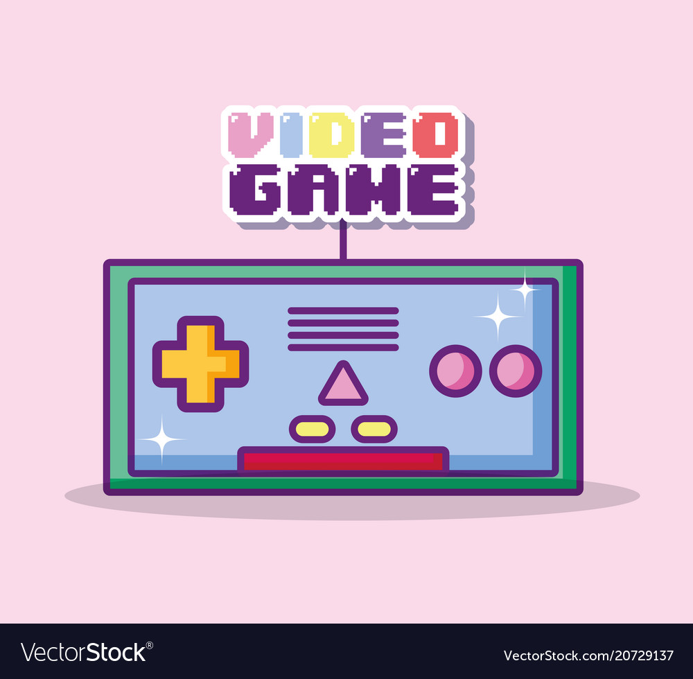 Retro videogame cartoons