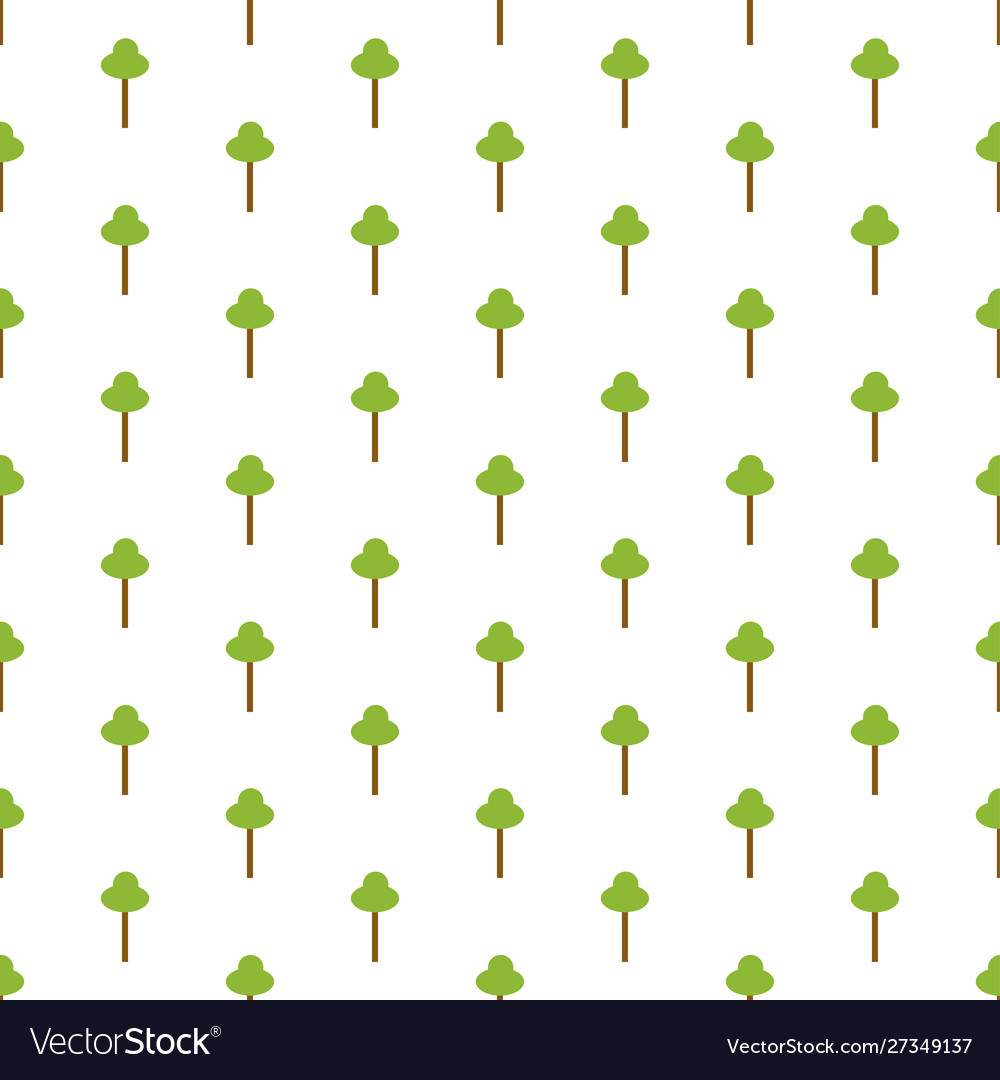 Seamless pattern with trees icon elements Vector Image Seamless pattern with trees icon elements