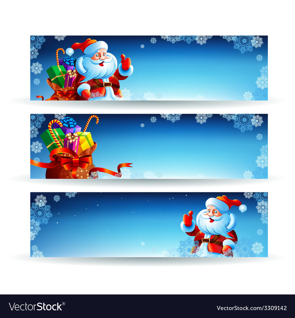 Banner mit einer Tasche von Weihnachtsgeschenken