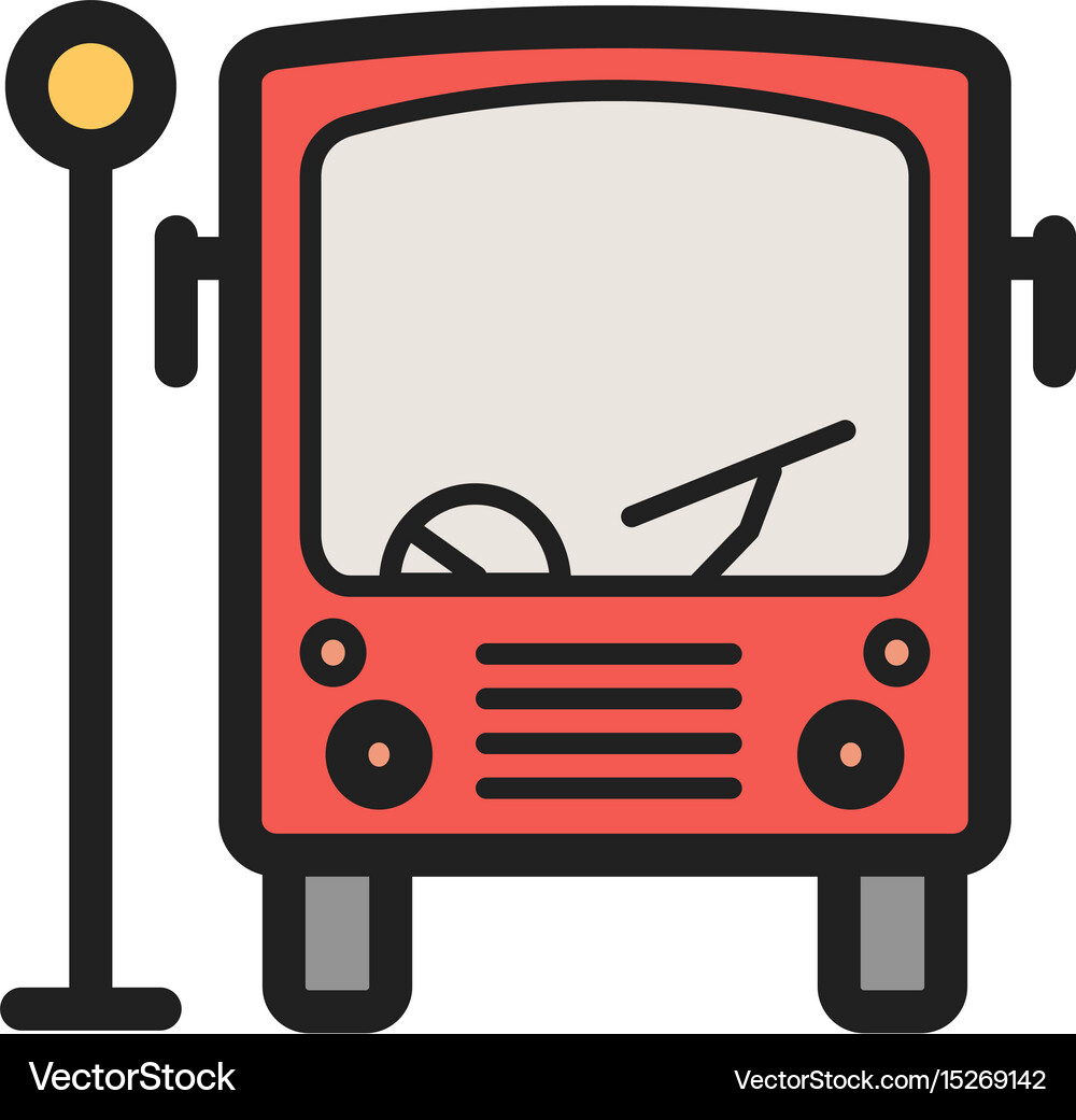 Bus stop Royalty Free Vector Image - VectorStock