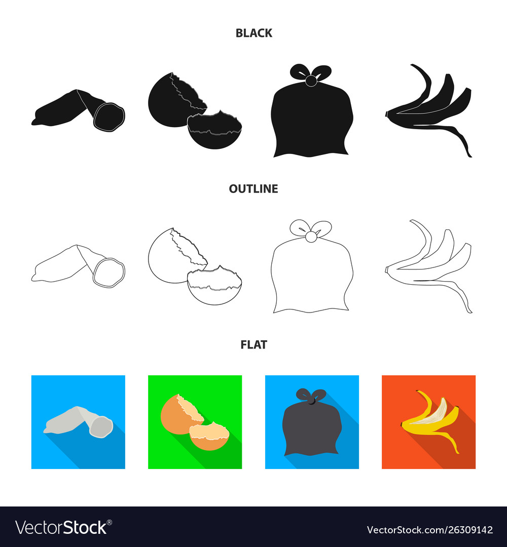 Design dump and sort symbol collection vector image Design dump and sort symbol collection